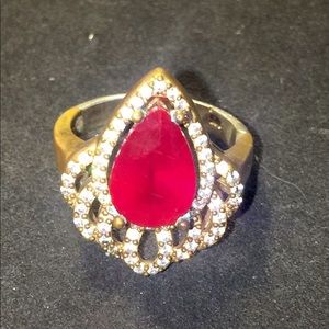 Beautiful Ruby & Sterling Silver Ring